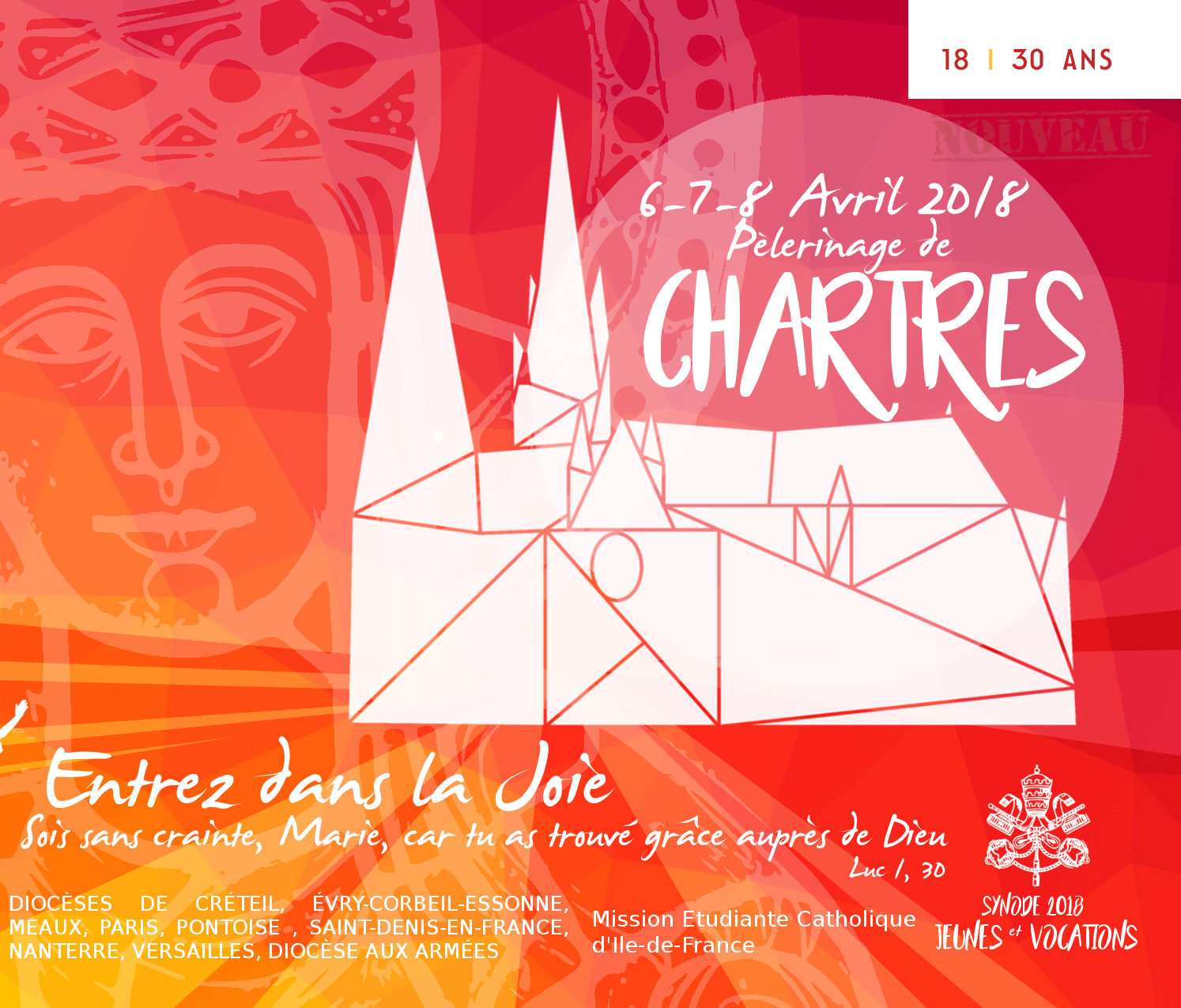 Pèlerinage à Chartres des 18-30 ans