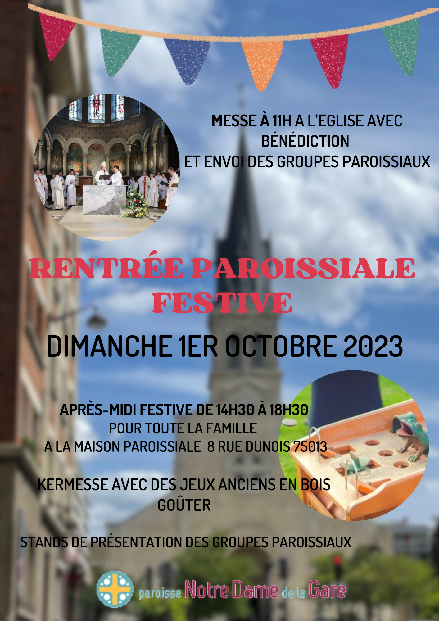Rentrée paroissiale – dimanche 1er octobre