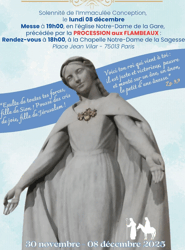 Fête paroissiale à Notre-Dame de la Gare – Lundi 8 décembre